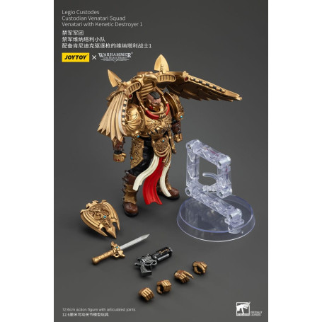 JoyToy Space Marines - Escuadra Legio Custodes Custodian Venatari - Venatari con Destructor Kenetic