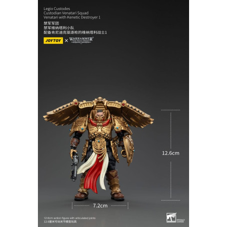 JoyToy Space Marines - Escuadra Legio Custodes Custodian Venatari - Venatari con Destructor Kenetic