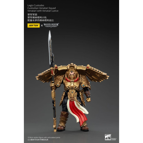 JoyToy Space Marines - Escuadra Legio Custodes Custodian Venatari - Venatari con Lanza Venatari