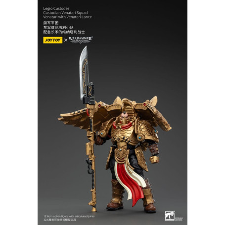 JoyToy Space Marines - Escuadra Legio Custodes Custodian Venatari - Venatari con Lanza Venatari