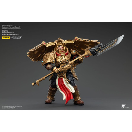JoyToy Space Marines - Escuadra Legio Custodes Custodian Venatari - Venatari con Lanza Venatari