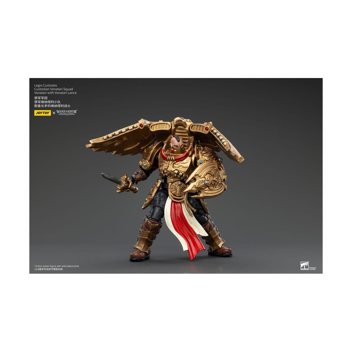 JoyToy Space Marines - Escuadra Legio Custodes Custodian Venatari - Venatari con Lanza Venatari