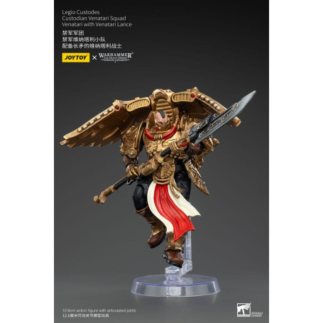 JoyToy Space Marines - Escuadra Legio Custodes Custodian Venatari - Venatari con Lanza Venatari