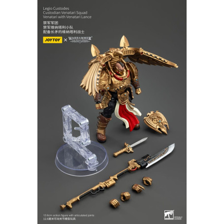 JoyToy Space Marines - Escuadra Legio Custodes Custodian Venatari - Venatari con Lanza Venatari