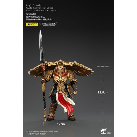 JoyToy Space Marines - Escuadra Legio Custodes Custodian Venatari - Venatari con Lanza Venatari