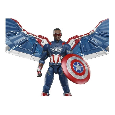 Hasbro Marvel Legends Series - Capitán América Deluxe - Capitán América: Un mundo feliz