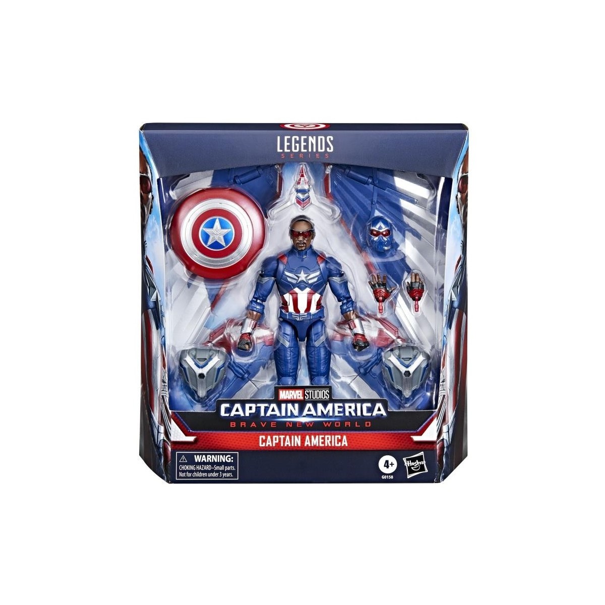 Hasbro Marvel Legends Series - Capitán América Deluxe - Capitán América: Un mundo feliz