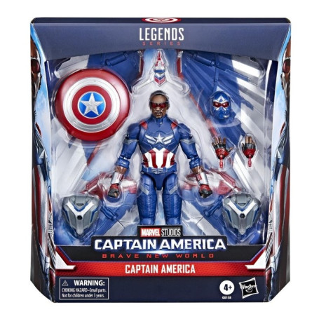 Hasbro Marvel Legends Series - Capitán América Deluxe - Capitán América: Un mundo feliz