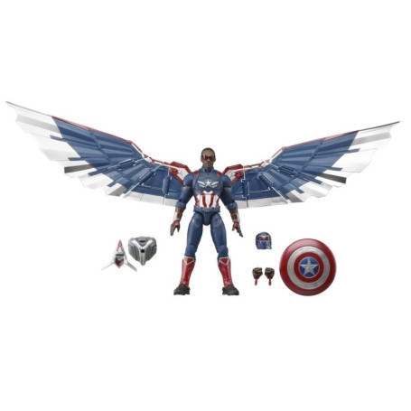 Hasbro Marvel Legends Series - Capitán América Deluxe - Capitán América: Un mundo feliz