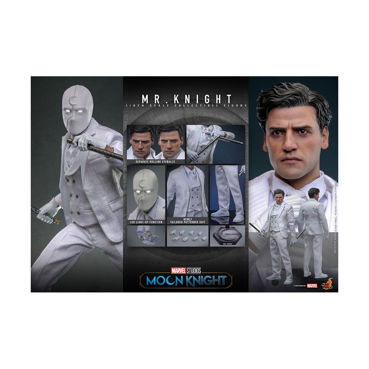 Hot Toys Marvel - Caballero Luna - Mr Knight MMS 1/6