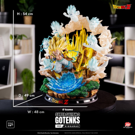 Tsume Dragon Ball Z HQS Dioramax - Super Saiyan 3 GOTENKS