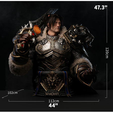 INFINITY STUDIO x BLIZZARD - Varian Wrynn - Busto 1/1 World of Warcraft
