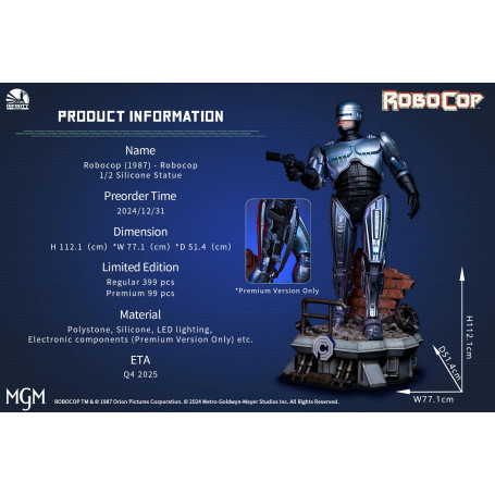 Infinity Studio - Robocop 1/2 Escala Estatua Versión Premium