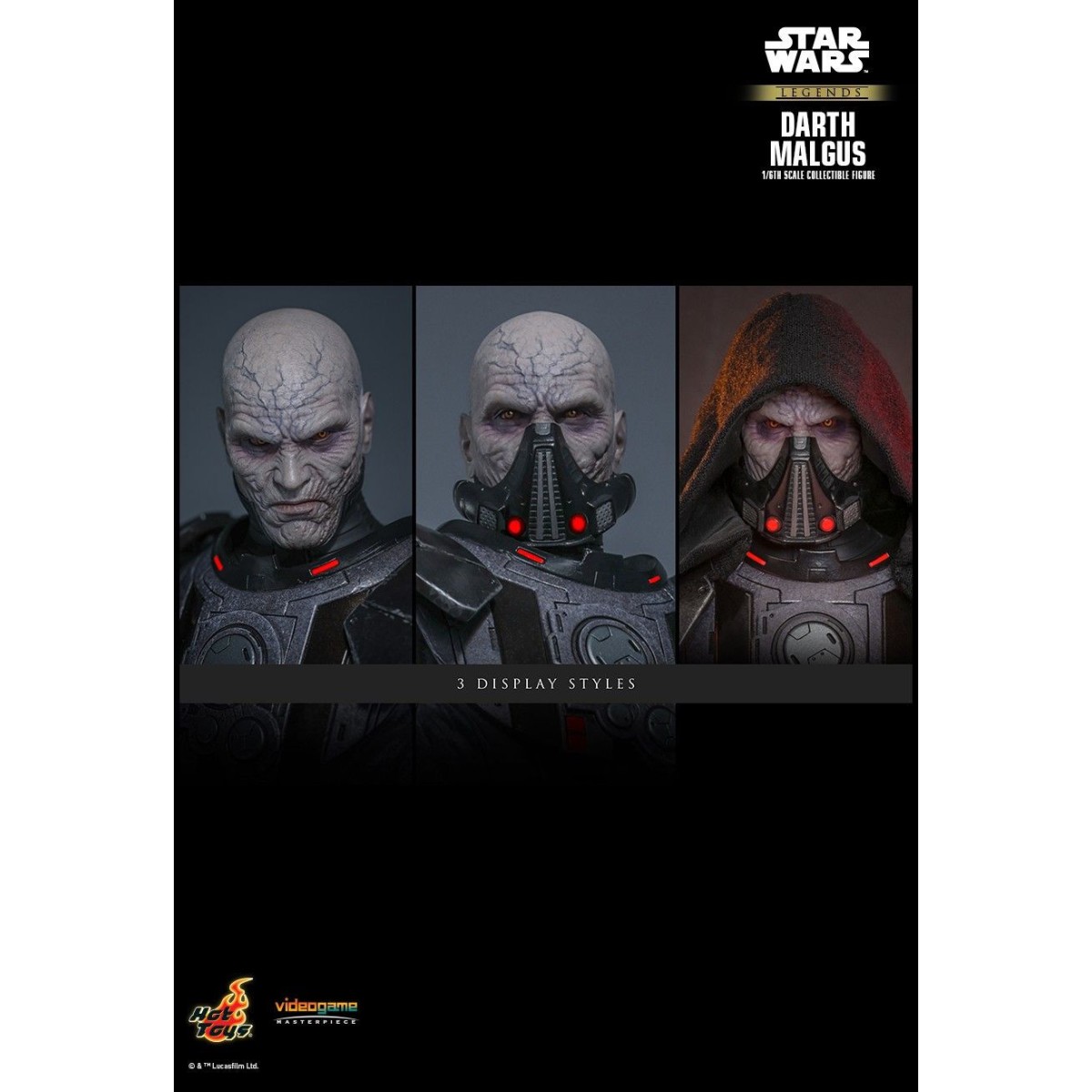 Hot Toys Star Wars Legends - Darth Malgus Obra Maestra Videojuego 1/6