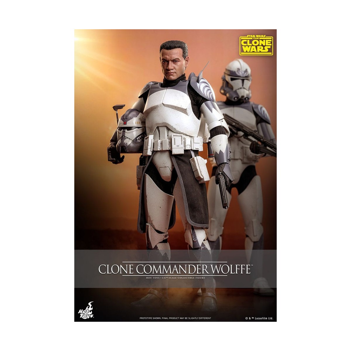 Hot Toys Star Wars - Comandante Clon Wolffe - The Clone Wars 1/6