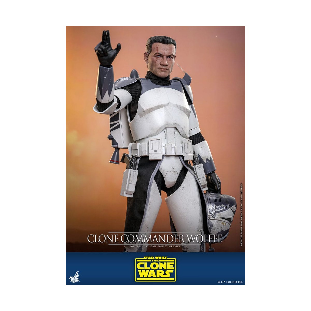 Hot Toys Star Wars - Comandante Clon Wolffe - The Clone Wars 1/6