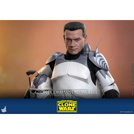Hot Toys Star Wars - Comandante Clon Wolffe - The Clone Wars 1/6