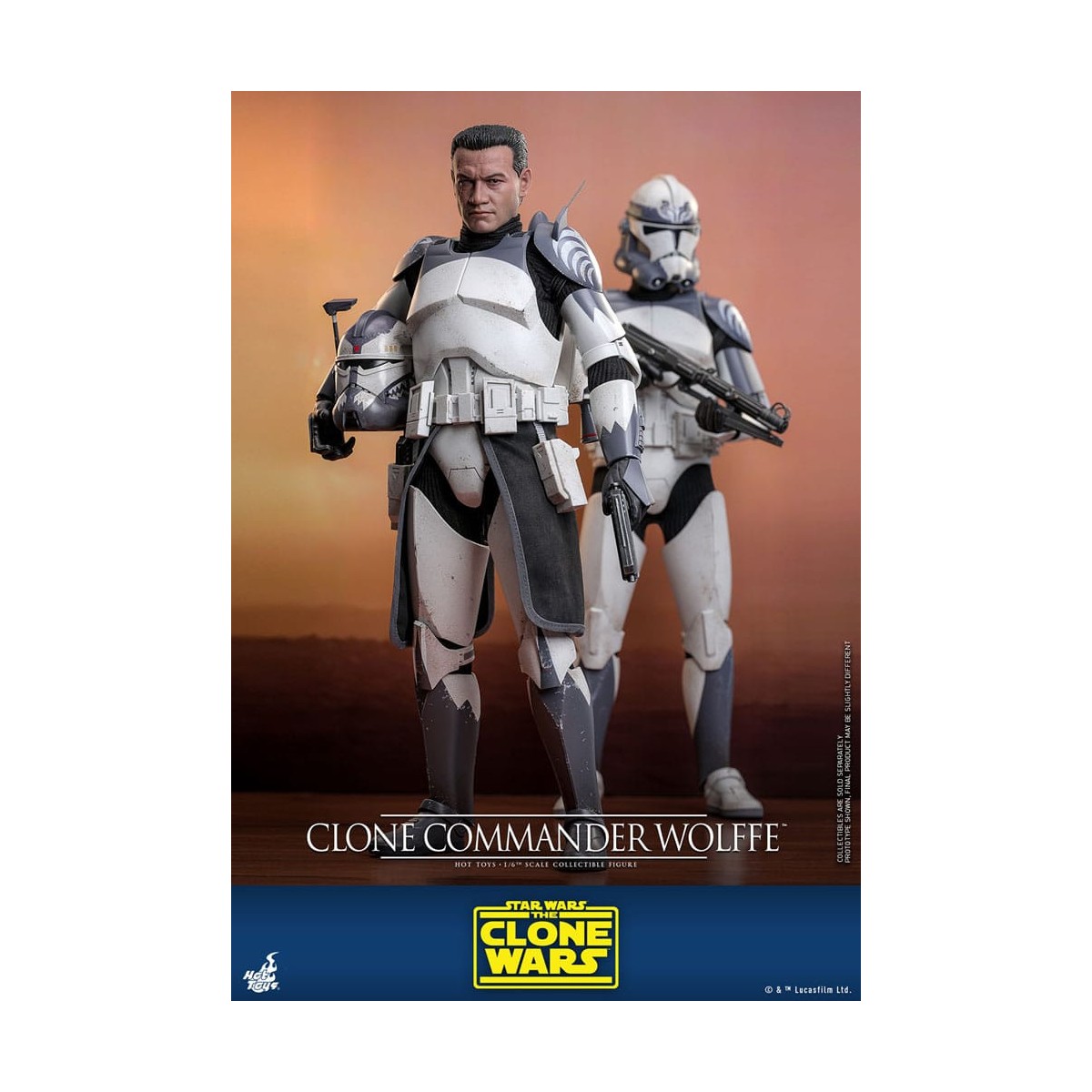 Hot Toys Star Wars - Comandante Clon Wolffe - The Clone Wars 1/6