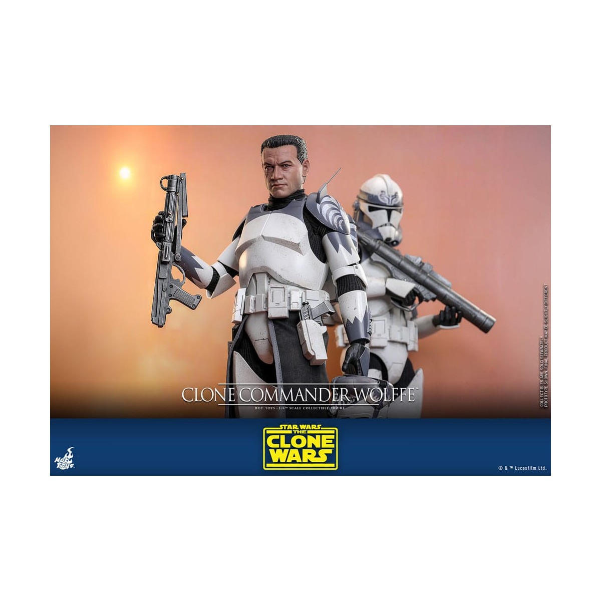 Hot Toys Star Wars - Comandante Clon Wolffe - The Clone Wars 1/6