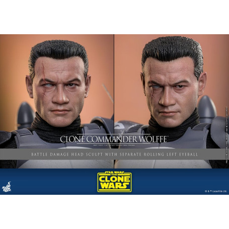 Hot Toys Star Wars - Comandante Clon Wolffe - The Clone Wars 1/6