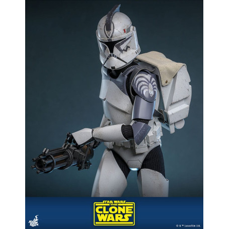 Hot Toys Star Wars - 104 Batallón Wolfpack Clone Trooper Versión Deluxe - The Clone Wars 1/6