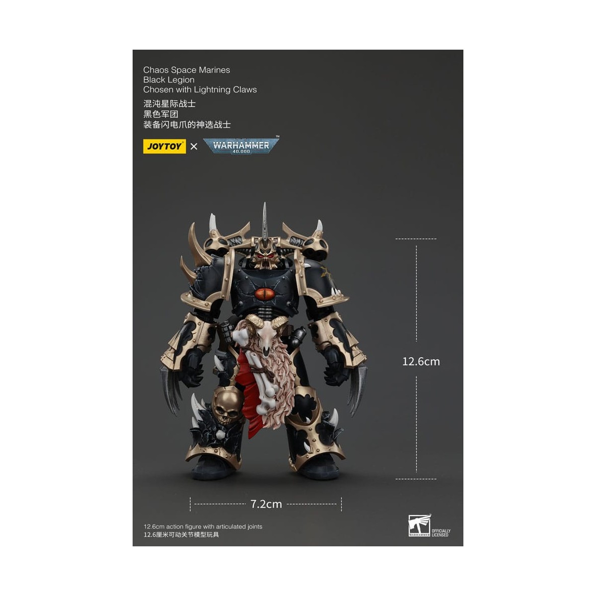 JoyToy Marines Espaciales - Legión Negra - Elegidos con Garras de Rayo 1/18 - Warhammer 40K
