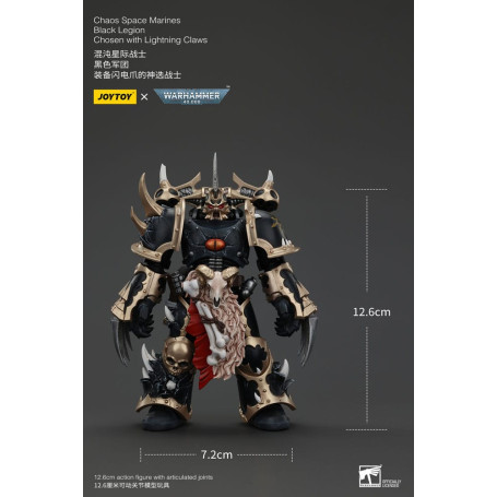 JoyToy Marines Espaciales - Legión Negra - Elegidos con Garras de Rayo 1/18 - Warhammer 40K
