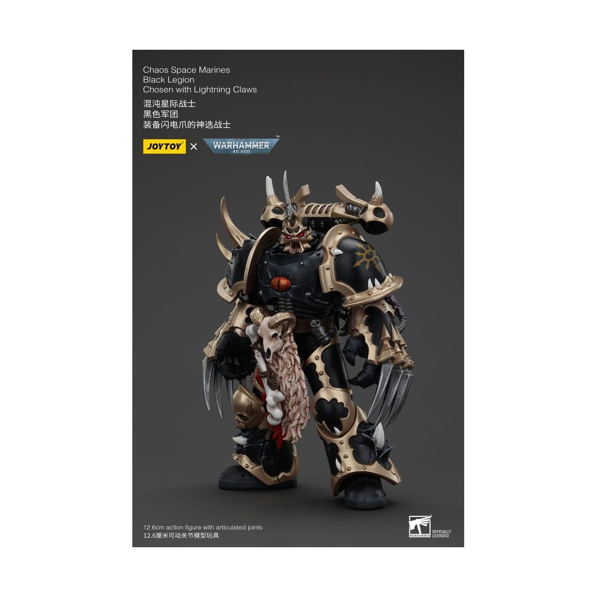JoyToy Marines Espaciales - Legión Negra - Elegidos con Garras de Rayo 1/18 - Warhammer 40K