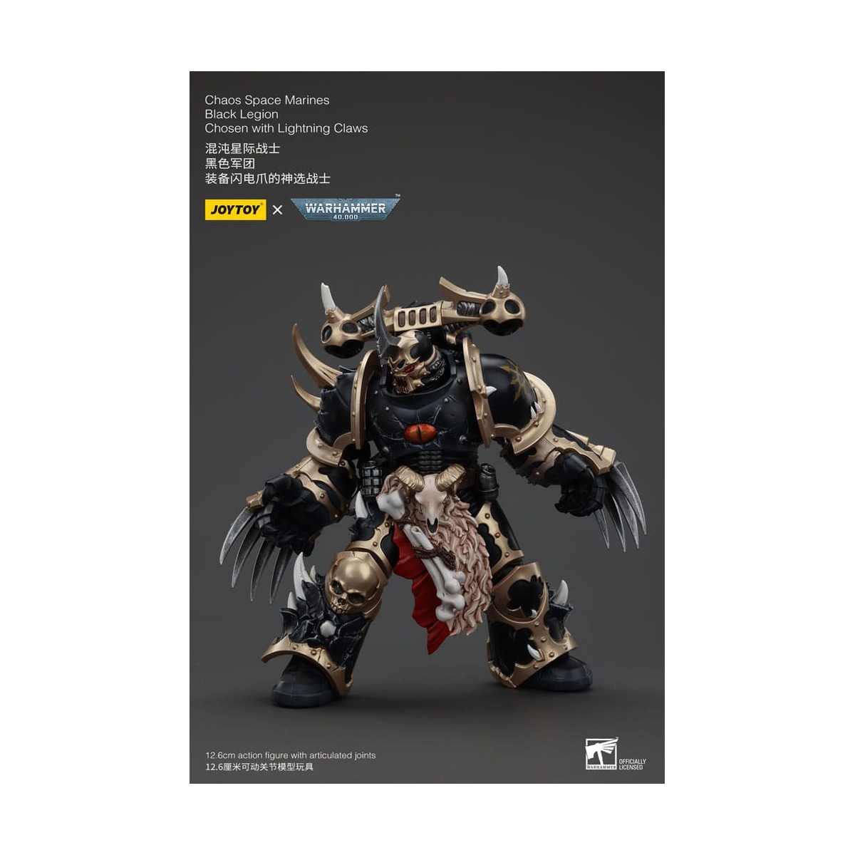 JoyToy Marines Espaciales - Legión Negra - Elegidos con Garras de Rayo 1/18 - Warhammer 40K