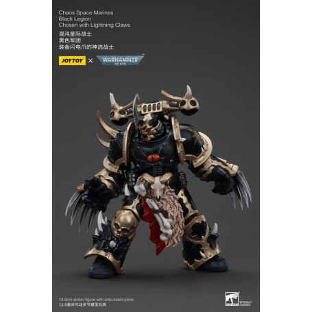 JoyToy Marines Espaciales - Legión Negra - Elegidos con Garras de Rayo 1/18 - Warhammer 40K