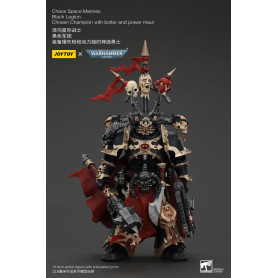 JoyToy Marines Espaciales - Legión Negra - Campeón Elegido con bolter y power maul 1/18 - Warhammer 40K