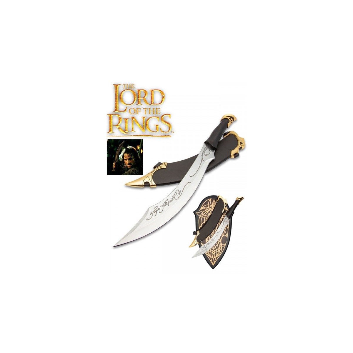 United Cutlery - Daga élfica de Aragorn 1/1 - El Señor de los Anillos