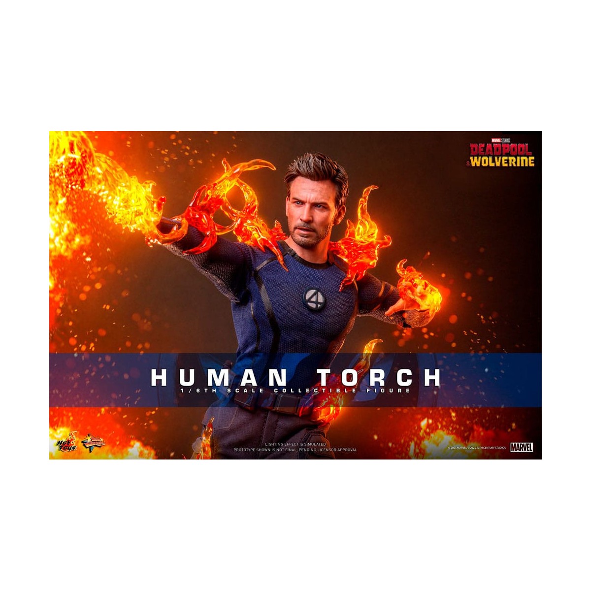 Hot Toys Marvel Deadpool & Wolverine - Antorcha Humana MMS 1/6