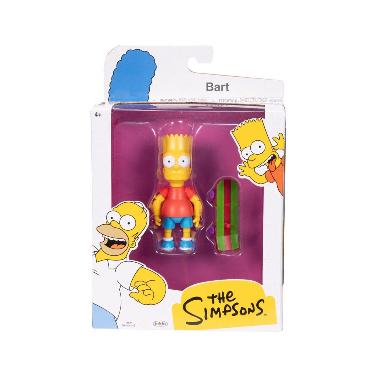 Jakks Pacific - Los Simpson - Ola 1 Homer, Bart, Willie, Otto.