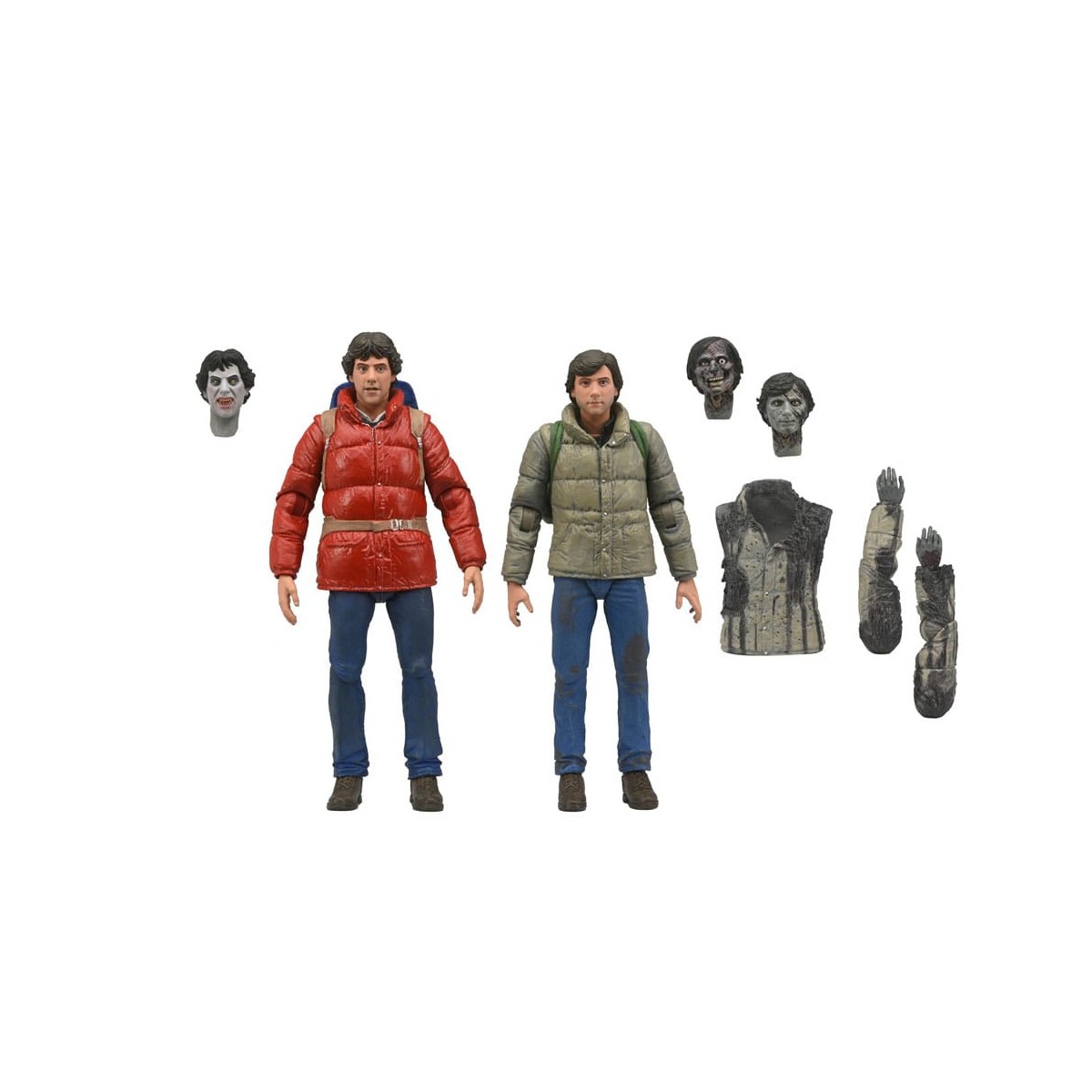 NECA - Jack y David - El hombre lobo de Londres - Un hombre lobo americano en Londres