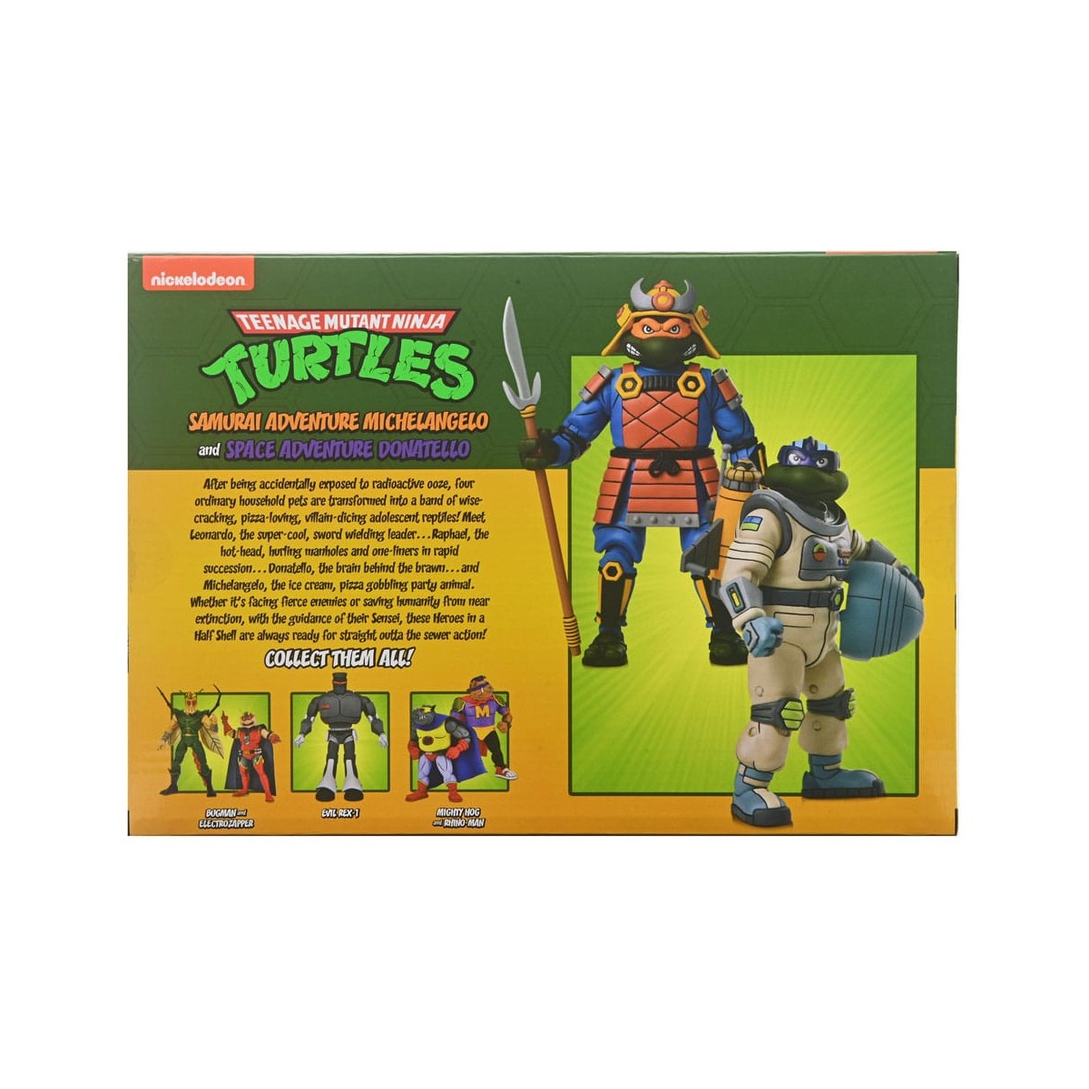 NECA - Aventura Espacial Donatello & Aventura Samurai Michelangelo - TMNT Cartoon