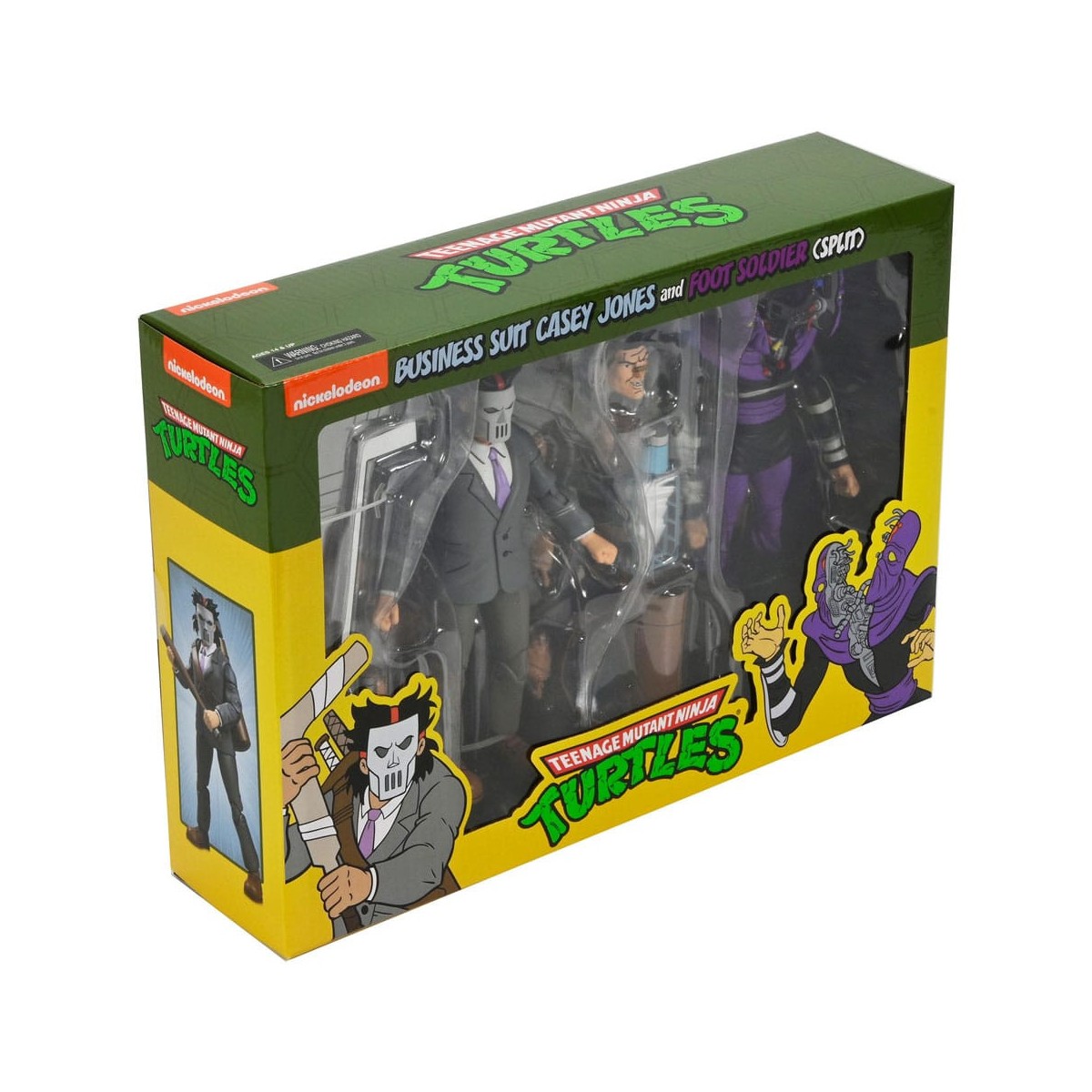 NECA - Traje de negocios Casey Jones y Soldado de Pie Partido - TMNT Cartoon