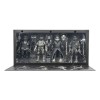 NECA - Pack 4 figuras Tortugas Blanco y Negro - Universal Monsters x TMNT