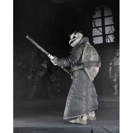 NECA - Pack 4 figuras Tortugas Blanco y Negro - Universal Monsters x TMNT