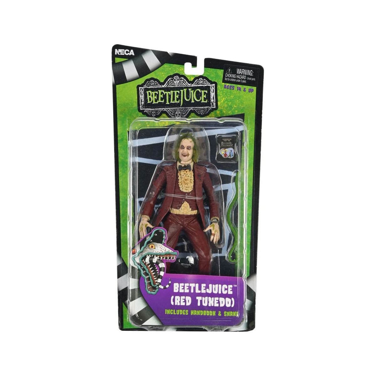 Neca BeetleJuice 1988 - Beetlejuice Esmoquin Rojo
