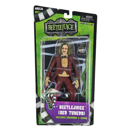 Neca BeetleJuice 1988 - Beetlejuice Esmoquin Rojo