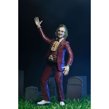 Neca BeetleJuice 1988 - Beetlejuice Esmoquin Rojo