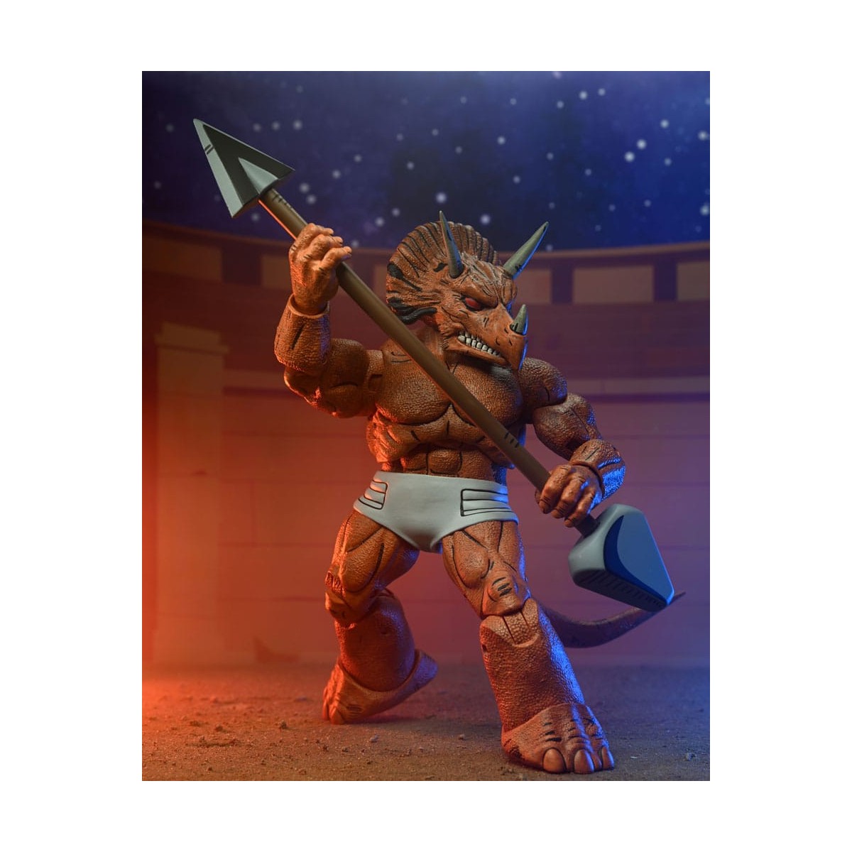 NECA - Mirage Comics - Triceraton Gladiador - TMNT