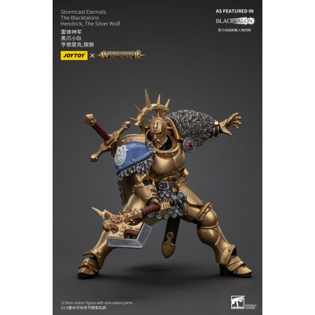 JoyToy - Stormcast Eternals Los Blacktalons - Hendrick El Lobo Plateado 1/18 - Warhammer Age of Sigmar