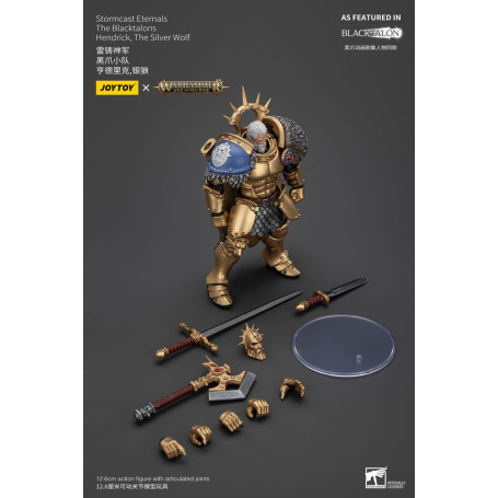 JoyToy - Stormcast Eternals Los Blacktalons - Hendrick El Lobo Plateado 1/18 - Warhammer Age of Sigmar