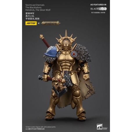 JoyToy - Stormcast Eternals Los Blacktalons - Hendrick El Lobo Plateado 1/18 - Warhammer Age of Sigmar