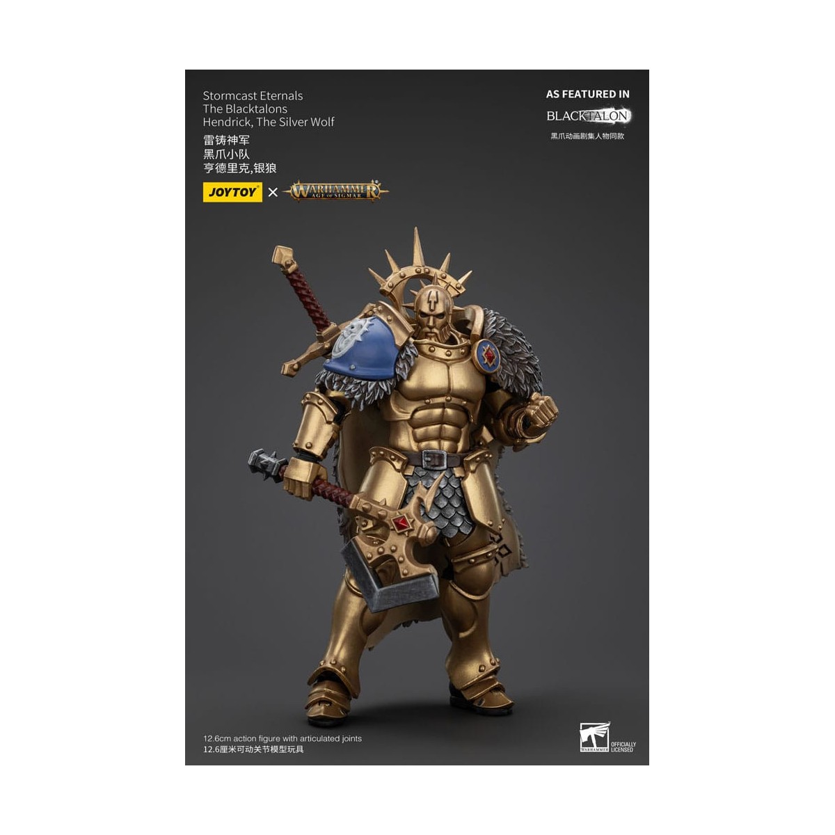 JoyToy - Stormcast Eternals Los Blacktalons - Hendrick El Lobo Plateado 1/18 - Warhammer Age of Sigmar