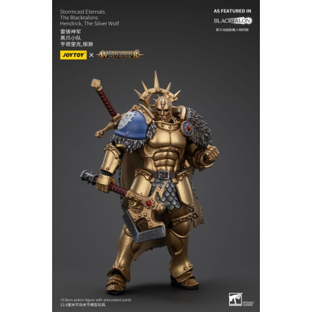 JoyToy - Stormcast Eternals Los Blacktalons - Hendrick El Lobo Plateado 1/18 - Warhammer Age of Sigmar
