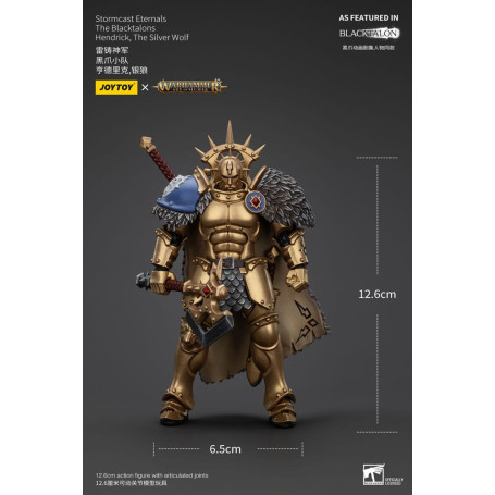 JoyToy - Stormcast Eternals Los Blacktalons - Hendrick El Lobo Plateado 1/18 - Warhammer Age of Sigmar