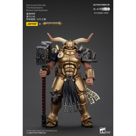 JoyToy - Stormcast Eternals Los Blacktalons - Martillo de bueyes Rostus 1/18 - Warhammer Age of Sigmar